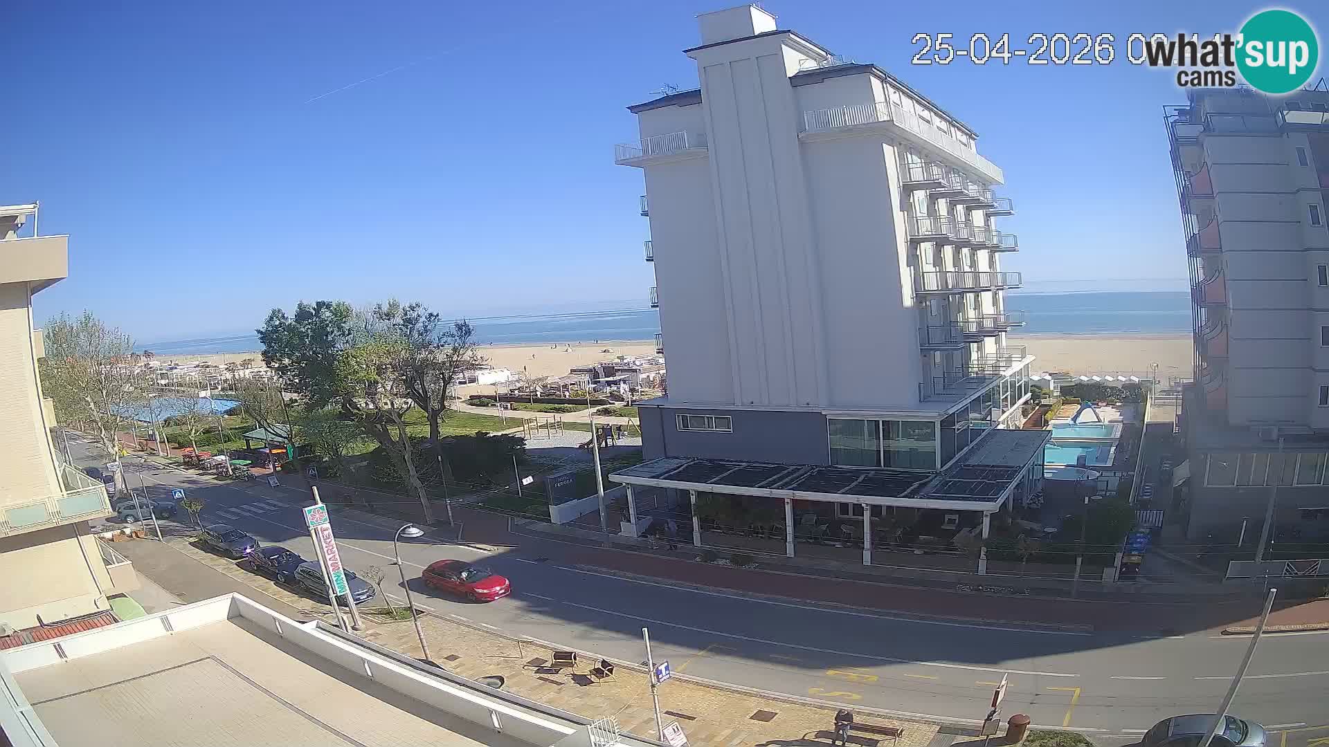 Riccione webcam spiaggia e giardini La Malfa – Bagni Oreste spiaggia 115