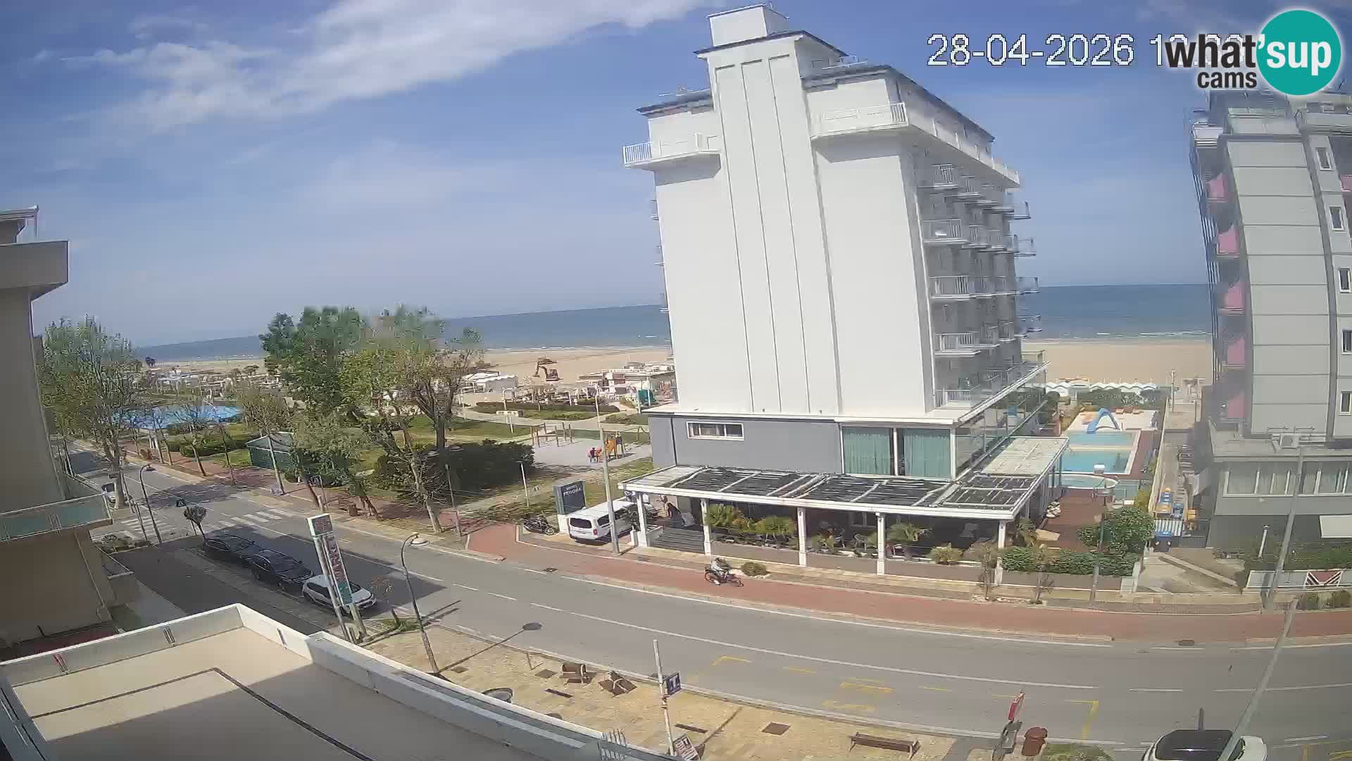 Riccione webcam spiaggia e giardini La Malfa – Bagni Oreste spiaggia 115