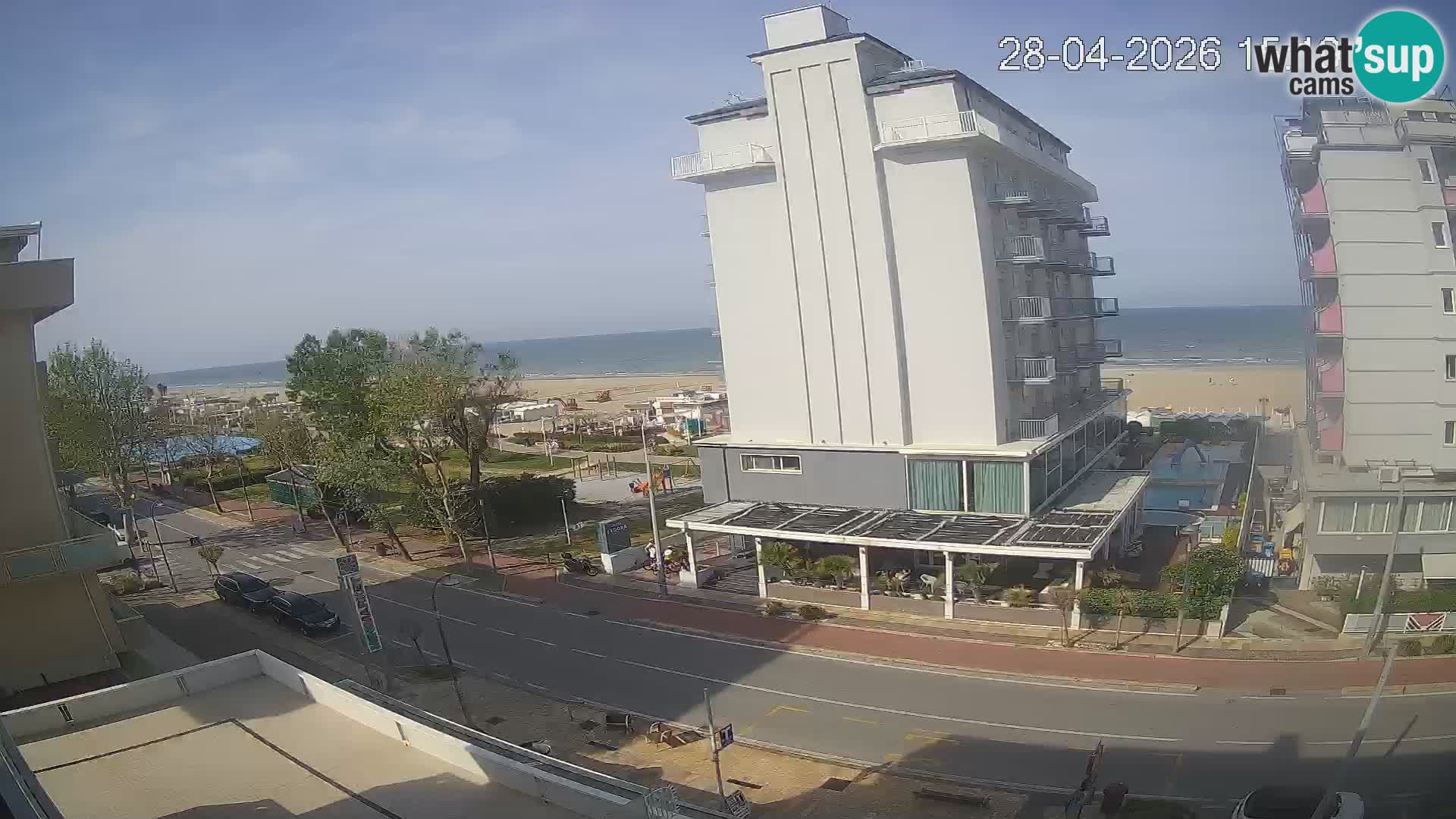 Plaža s spletno kamero Riccione in vrtovi La Malfa – plaža Bagni Oreste 115