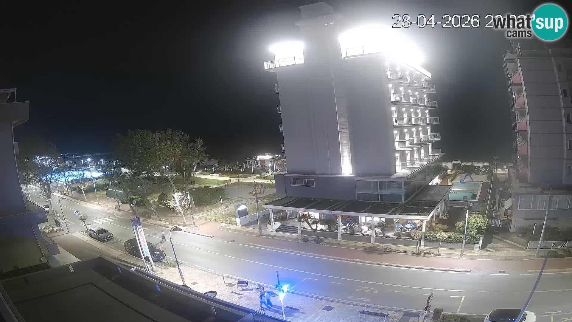 Riccione webcam playa y jardines La Malfa – Playa Bagni Oreste 115