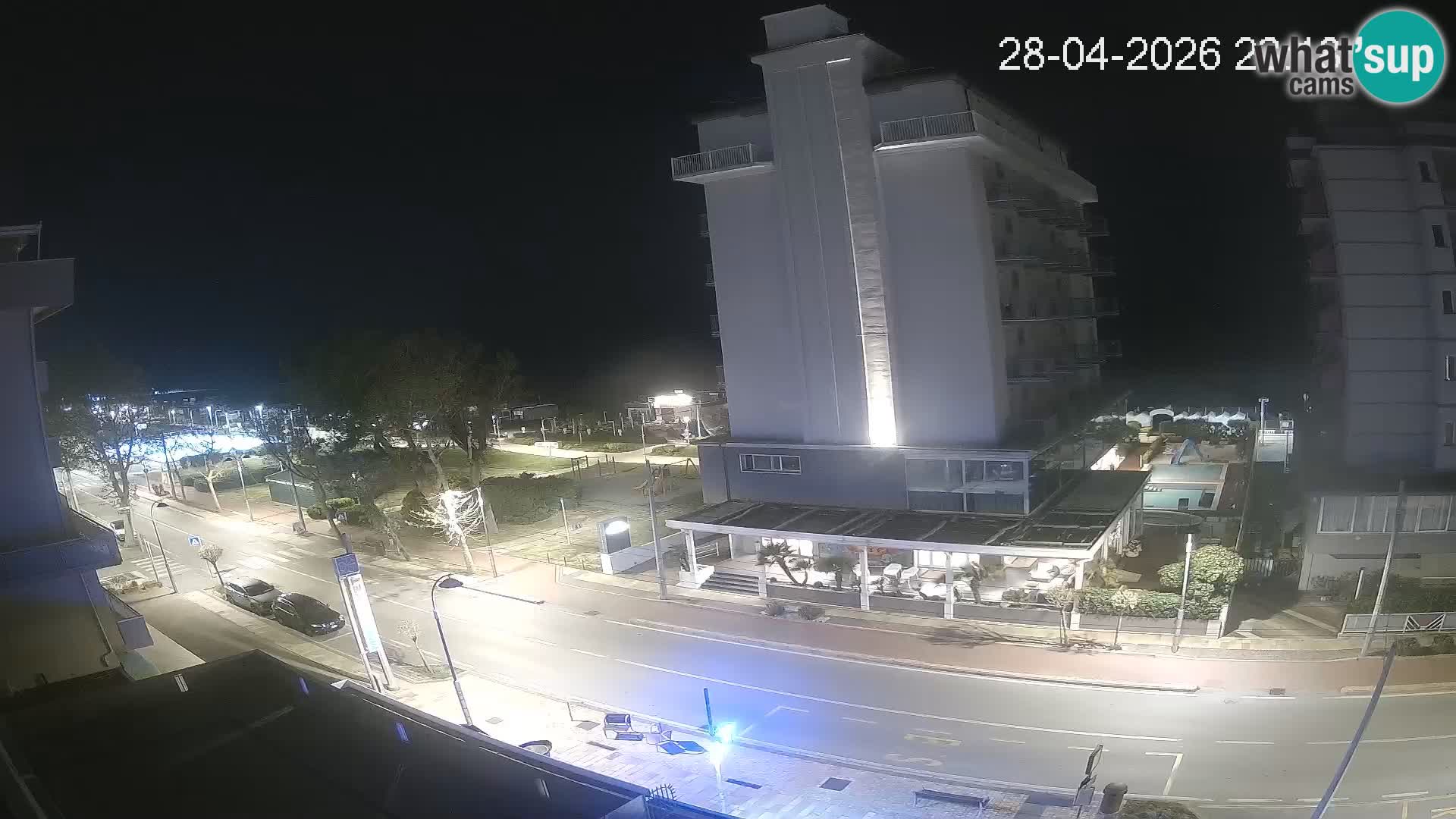 Riccione webcam playa y jardines La Malfa – Playa Bagni Oreste 115