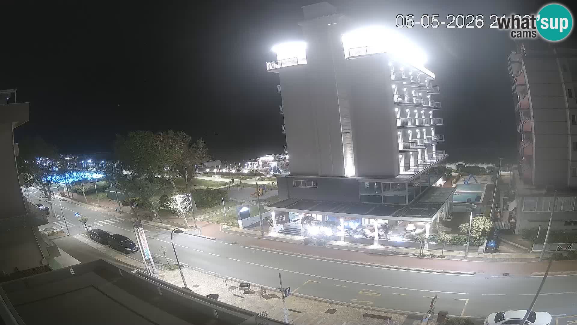 Plaža s spletno kamero Riccione in vrtovi La Malfa – plaža Bagni Oreste 115