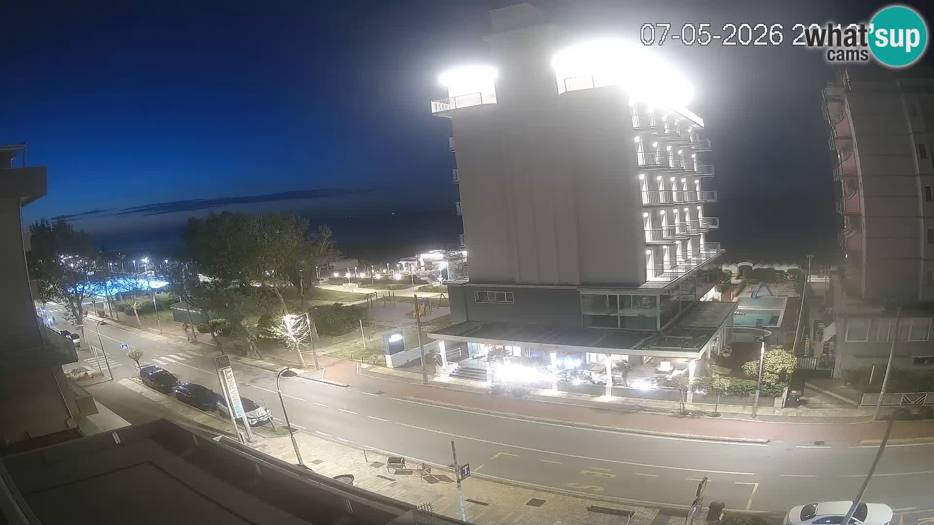 Riccione webcam spiaggia e giardini La Malfa – Bagni Oreste spiaggia 115