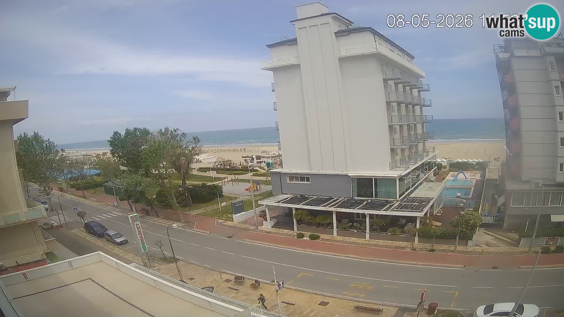 Riccione Webcam Strand und Gärten La Malfa – Bagni Oreste Strand 115