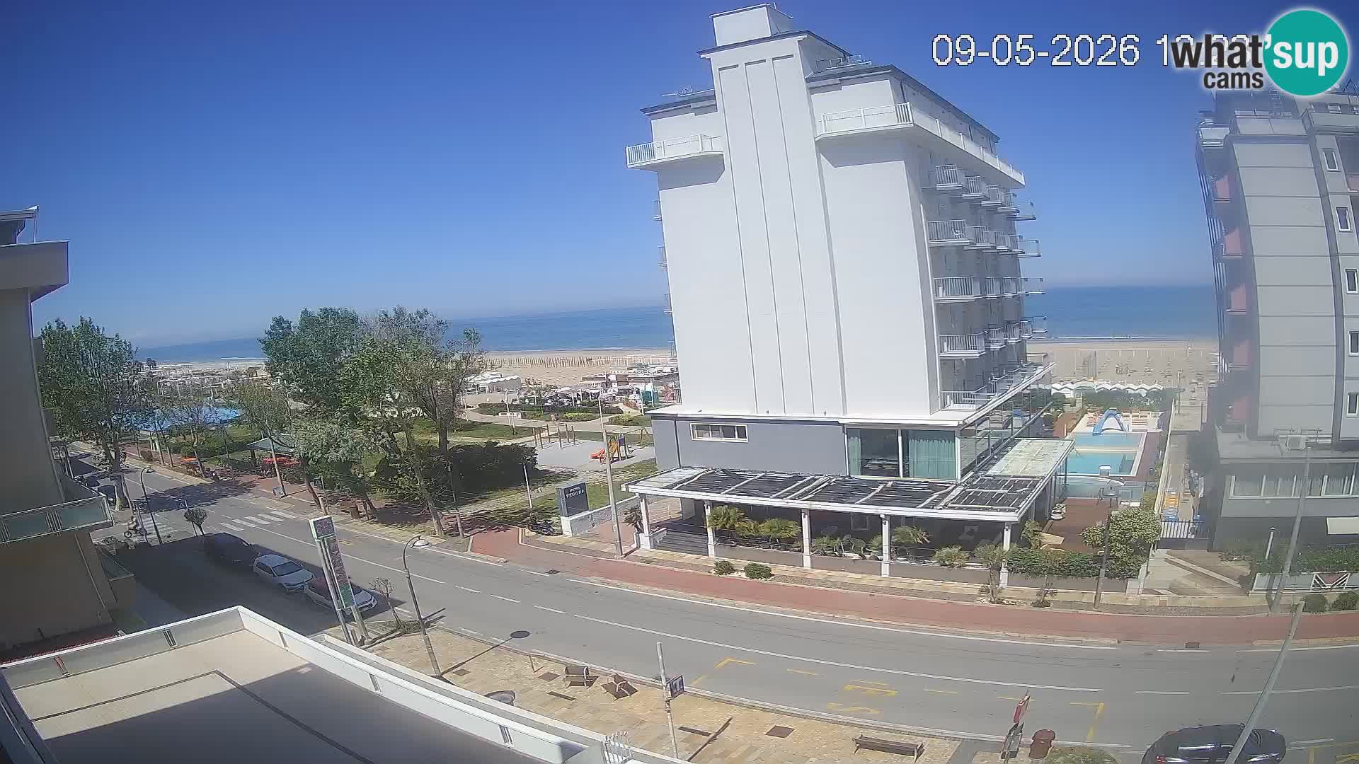 Riccione livecam beach and La Malfa gardens – Bagni Oreste spiaggia 115