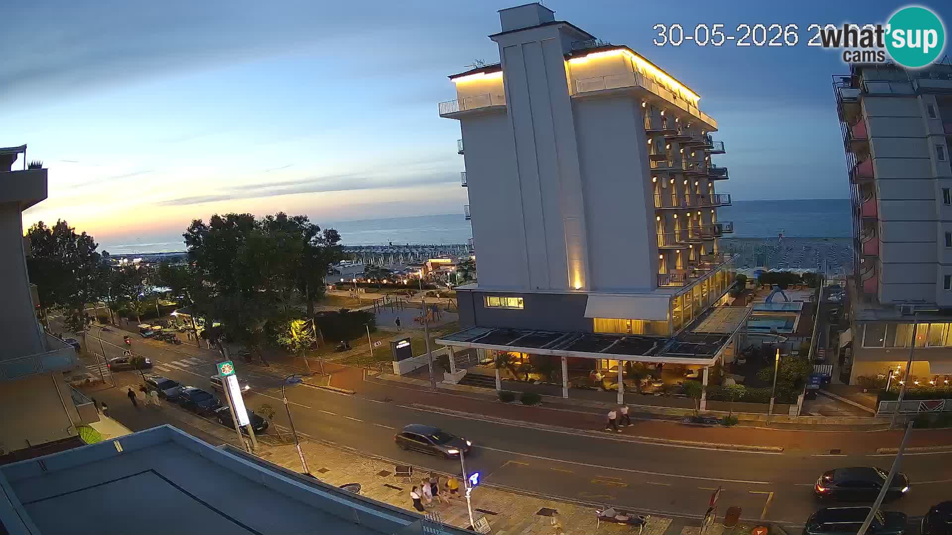 Riccione Webcam Strand und Gärten La Malfa – Bagni Oreste Strand 115