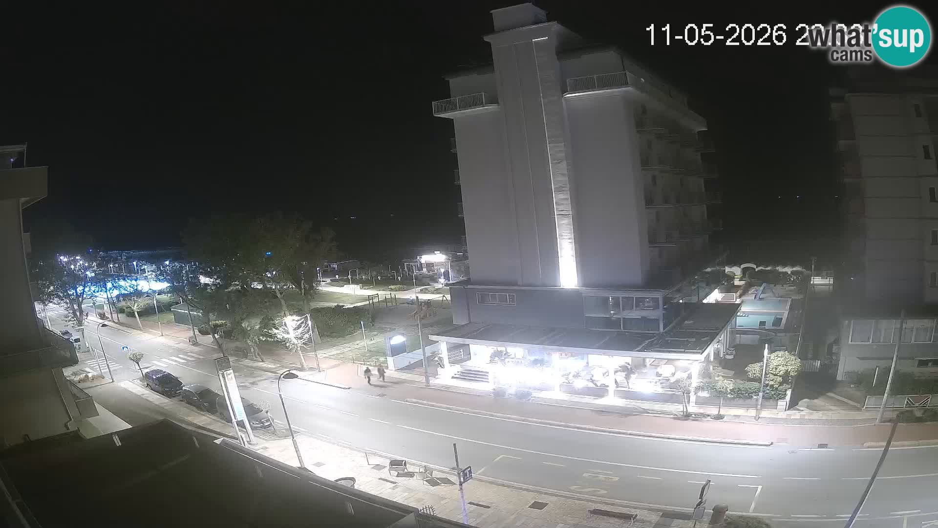 Riccione webcam plage et jardins La Malfa – Bagni Oreste plage 115