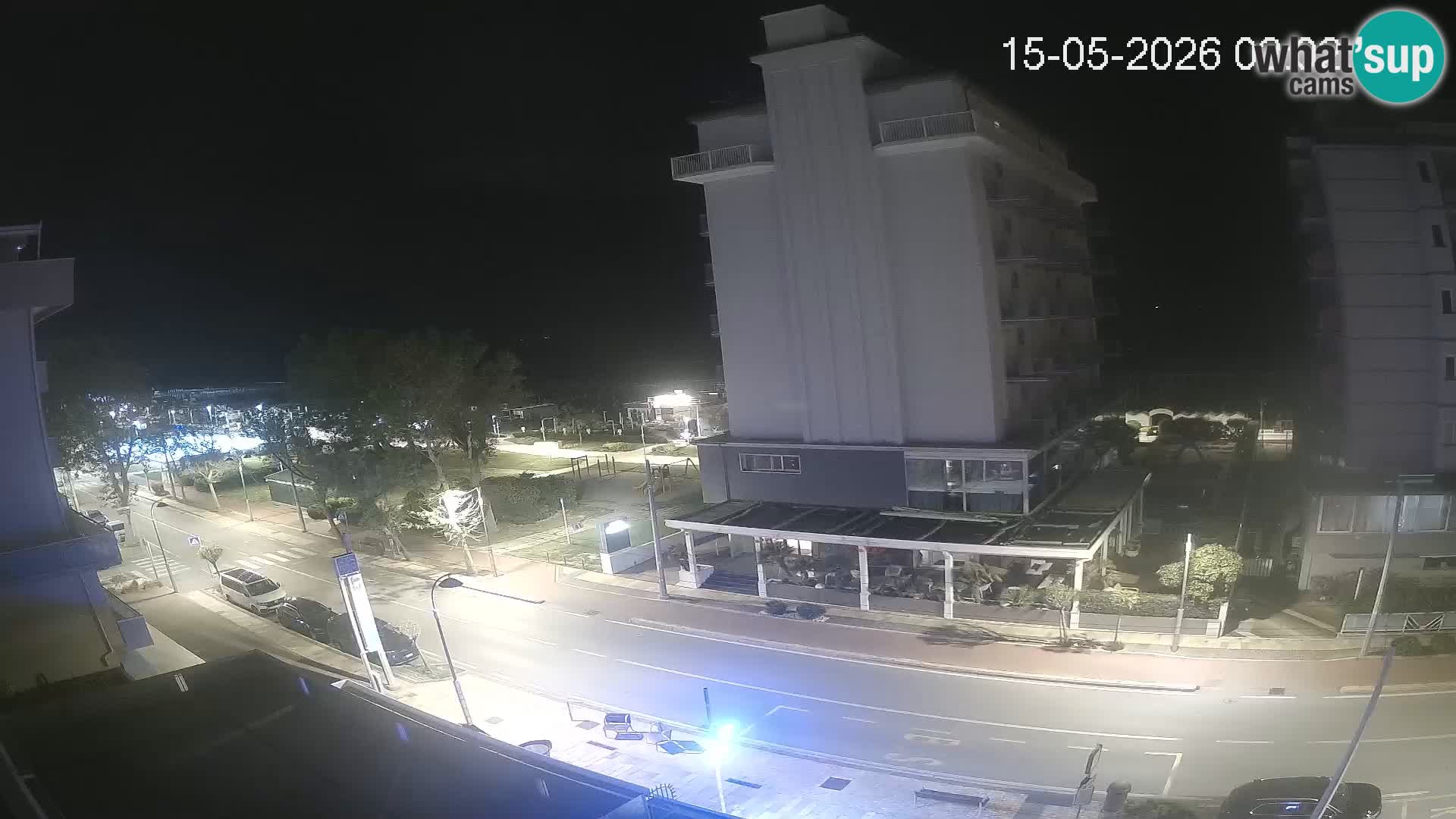 Riccione webcam playa y jardines La Malfa – Playa Bagni Oreste 115