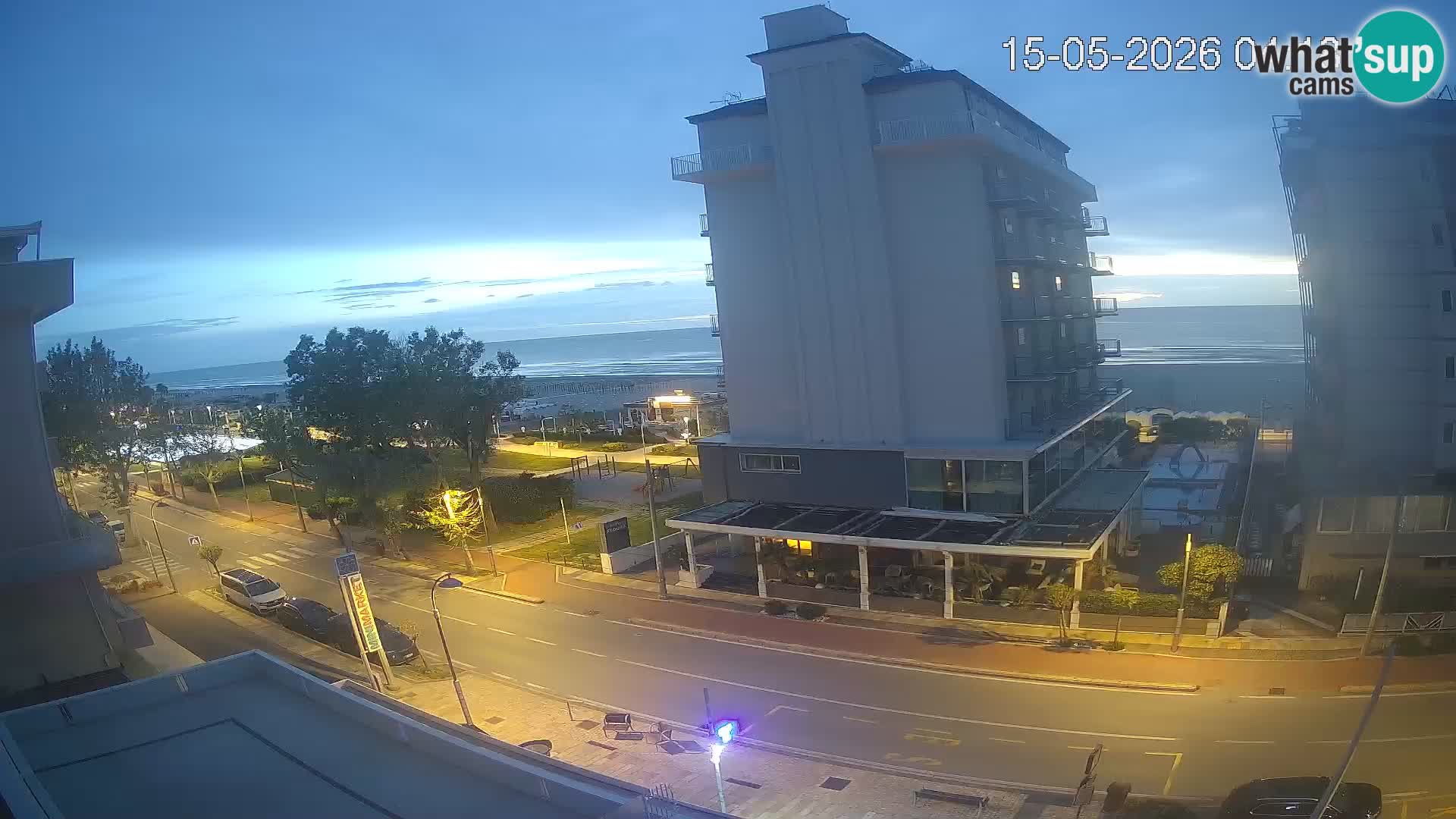Riccione webcam playa y jardines La Malfa – Playa Bagni Oreste 115
