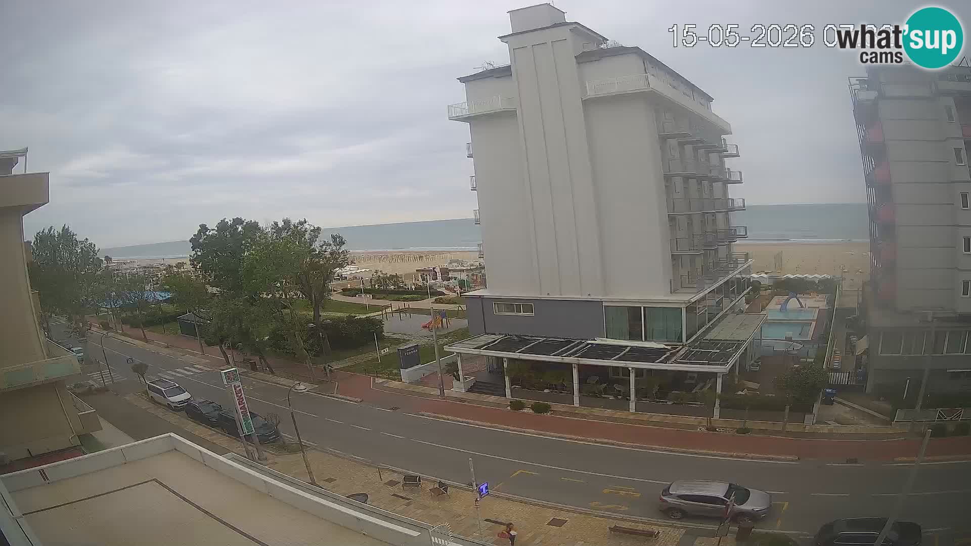 Riccione webcam spiaggia e giardini La Malfa – Bagni Oreste spiaggia 115