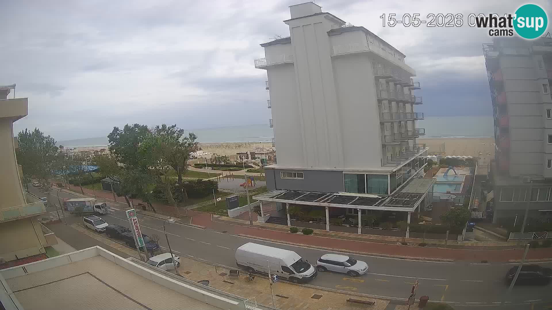 Riccione Webcam Strand und Gärten La Malfa – Bagni Oreste Strand 115
