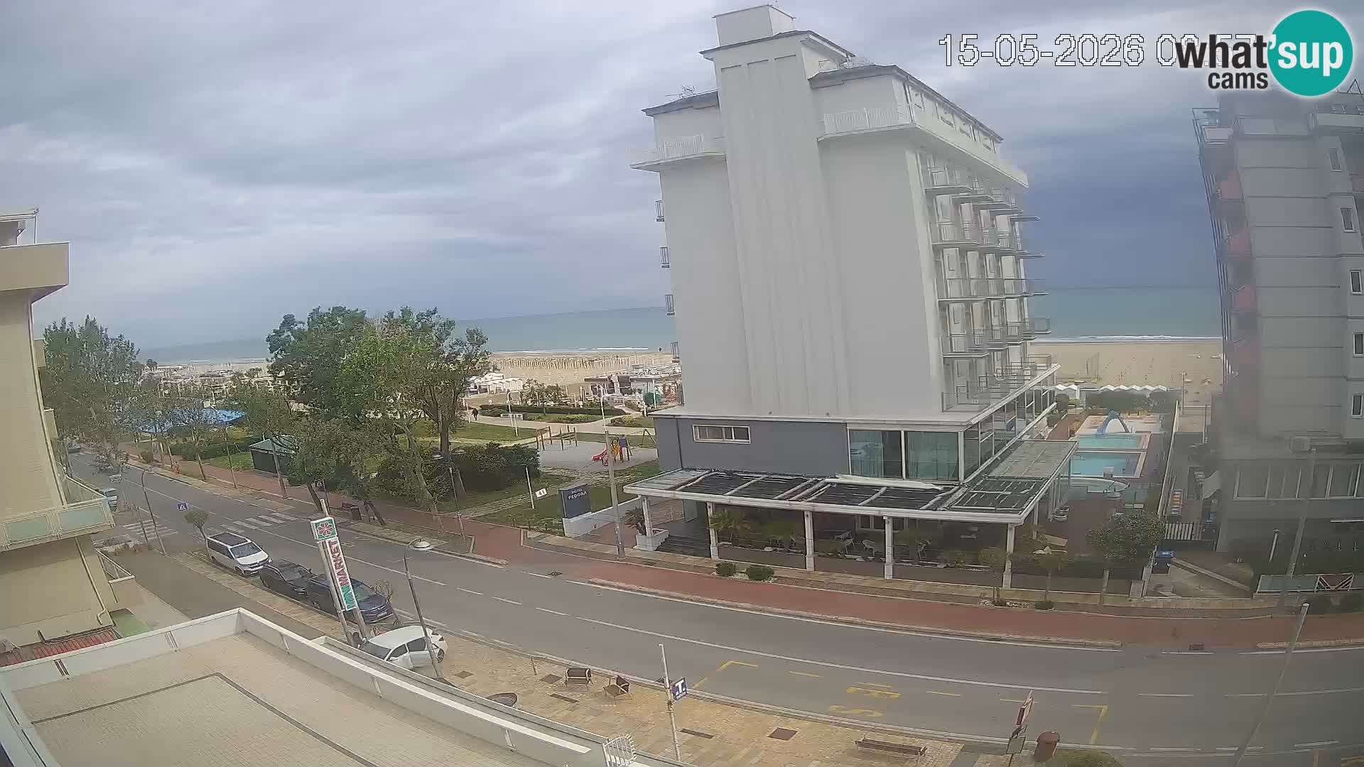 Plaža s spletno kamero Riccione in vrtovi La Malfa – plaža Bagni Oreste 115