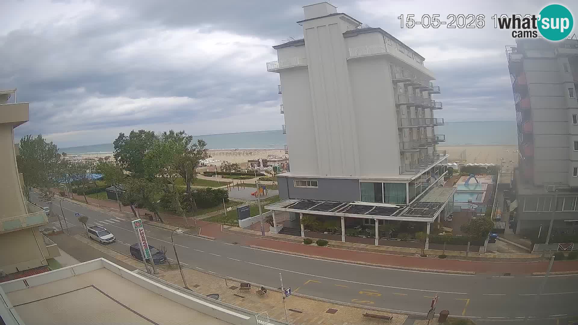Riccione webcam spiaggia e giardini La Malfa – Bagni Oreste spiaggia 115