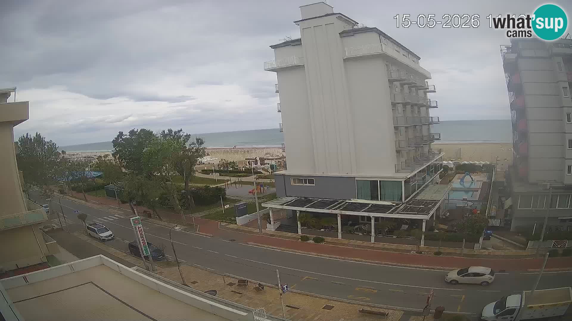 Riccione webcam plage et jardins La Malfa – Bagni Oreste plage 115