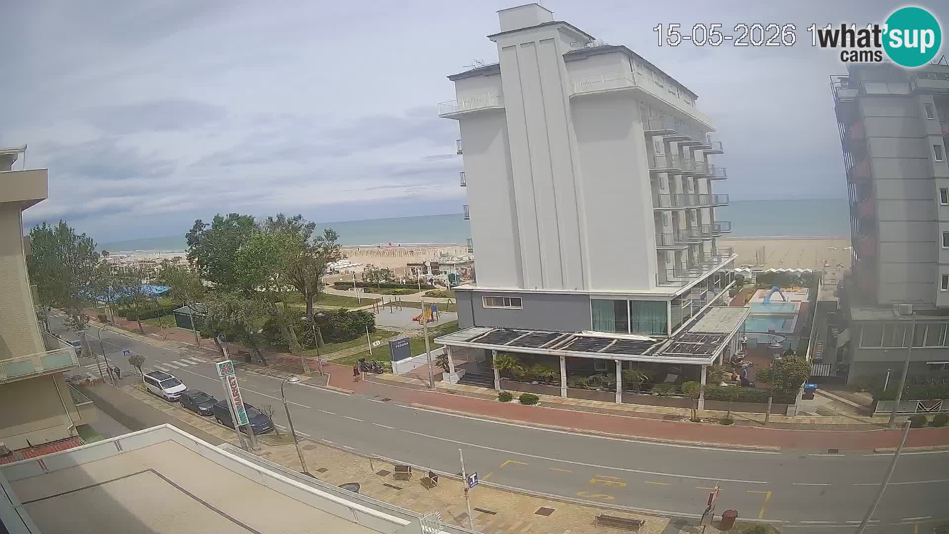 Riccione webcam plage et jardins La Malfa – Bagni Oreste plage 115