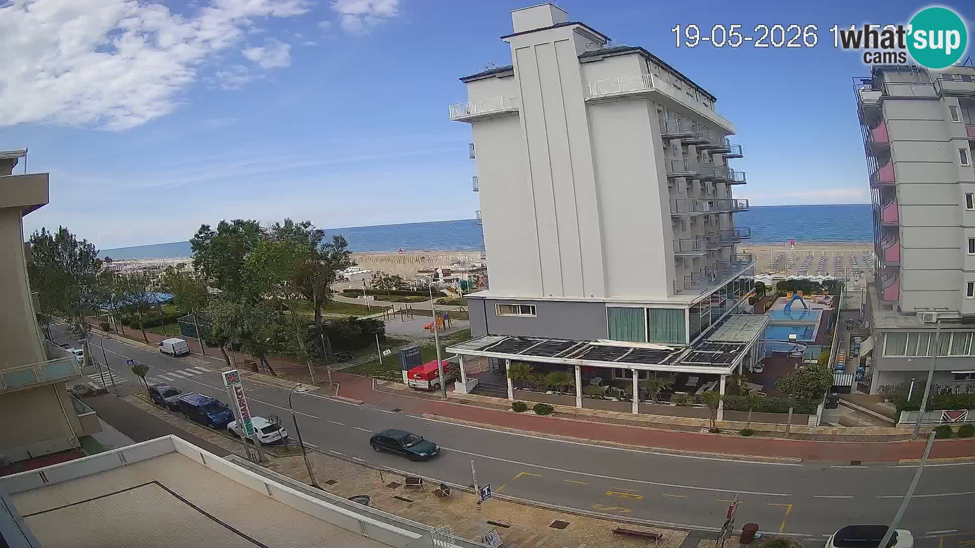 Riccione Webcam Strand und Gärten La Malfa – Bagni Oreste Strand 115