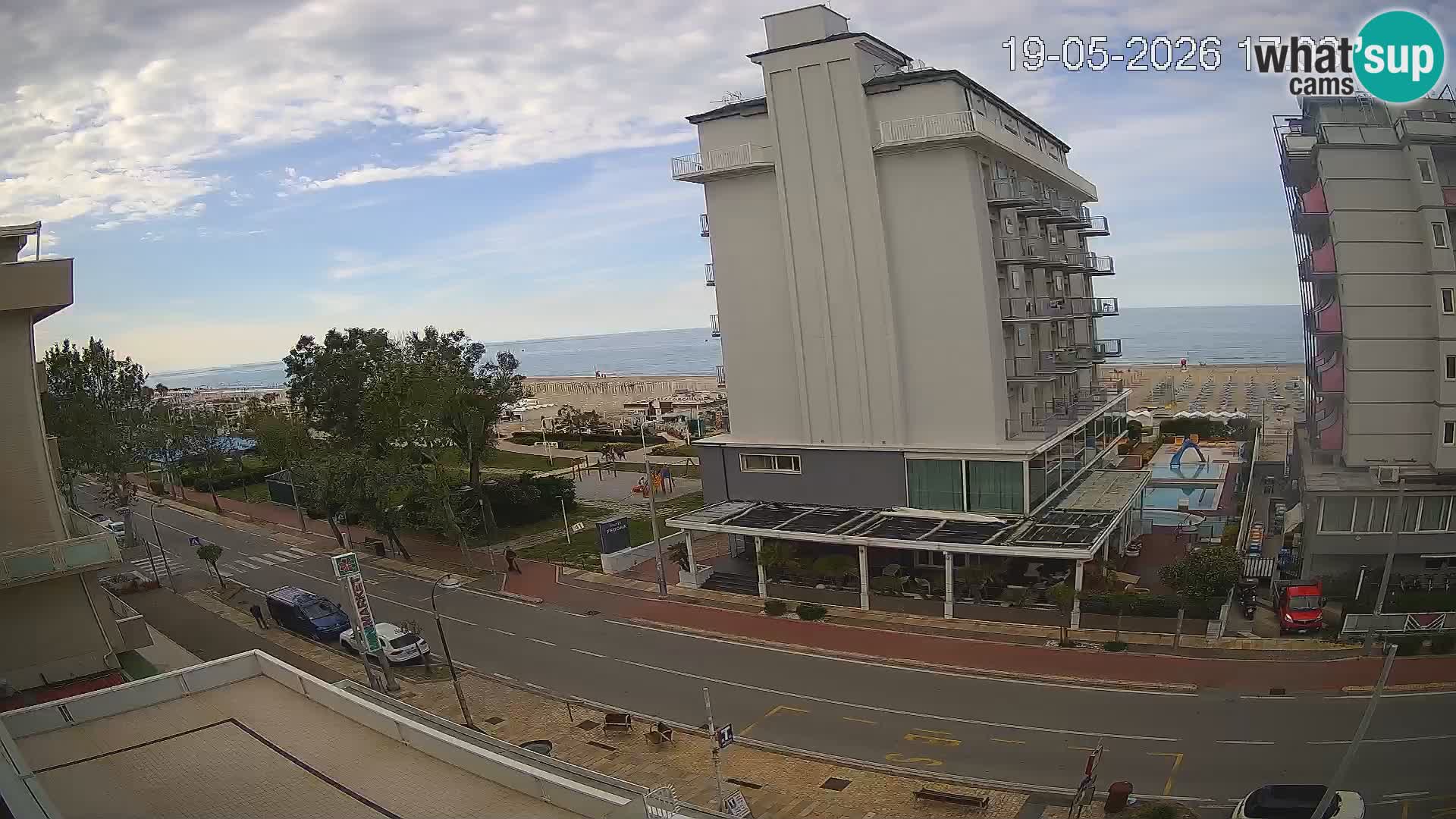 Riccione Webcam Strand und Gärten La Malfa – Bagni Oreste Strand 115