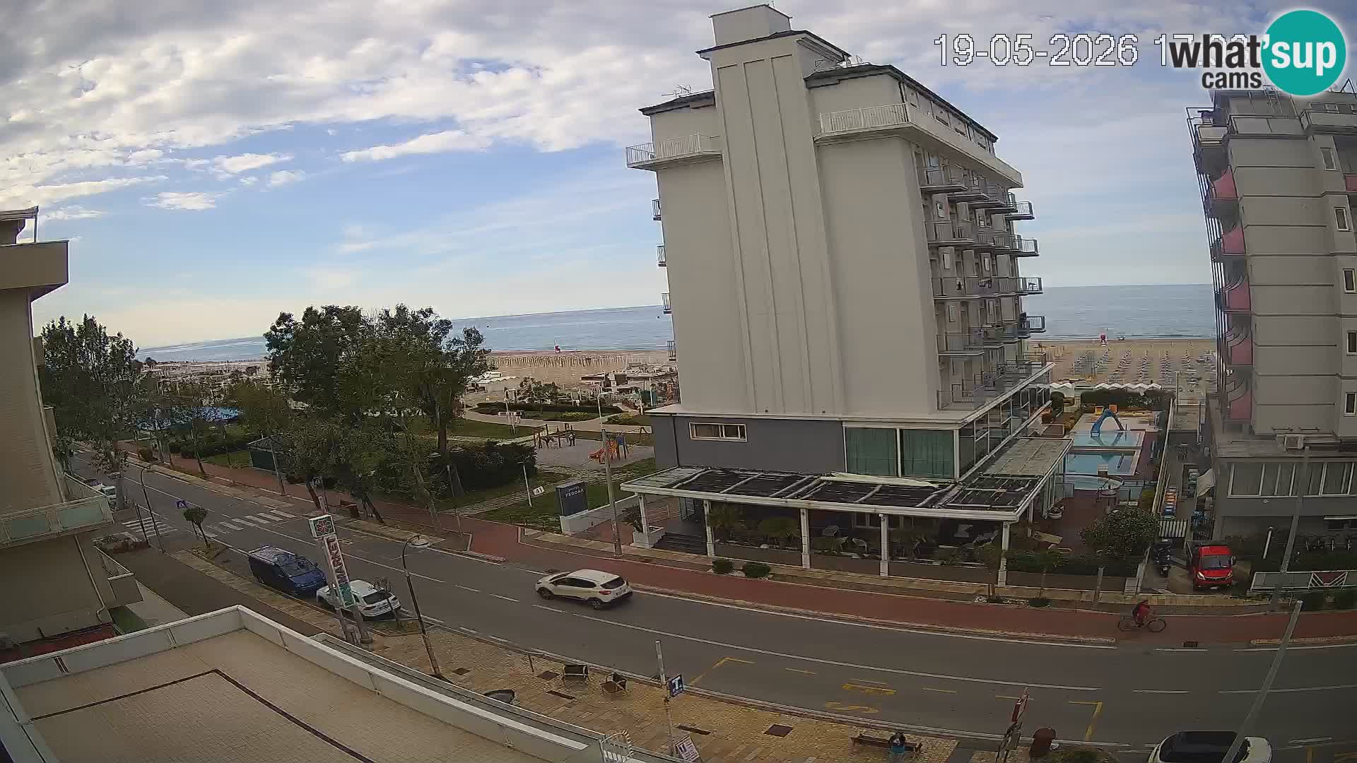 Riccione webcam plage et jardins La Malfa – Bagni Oreste plage 115