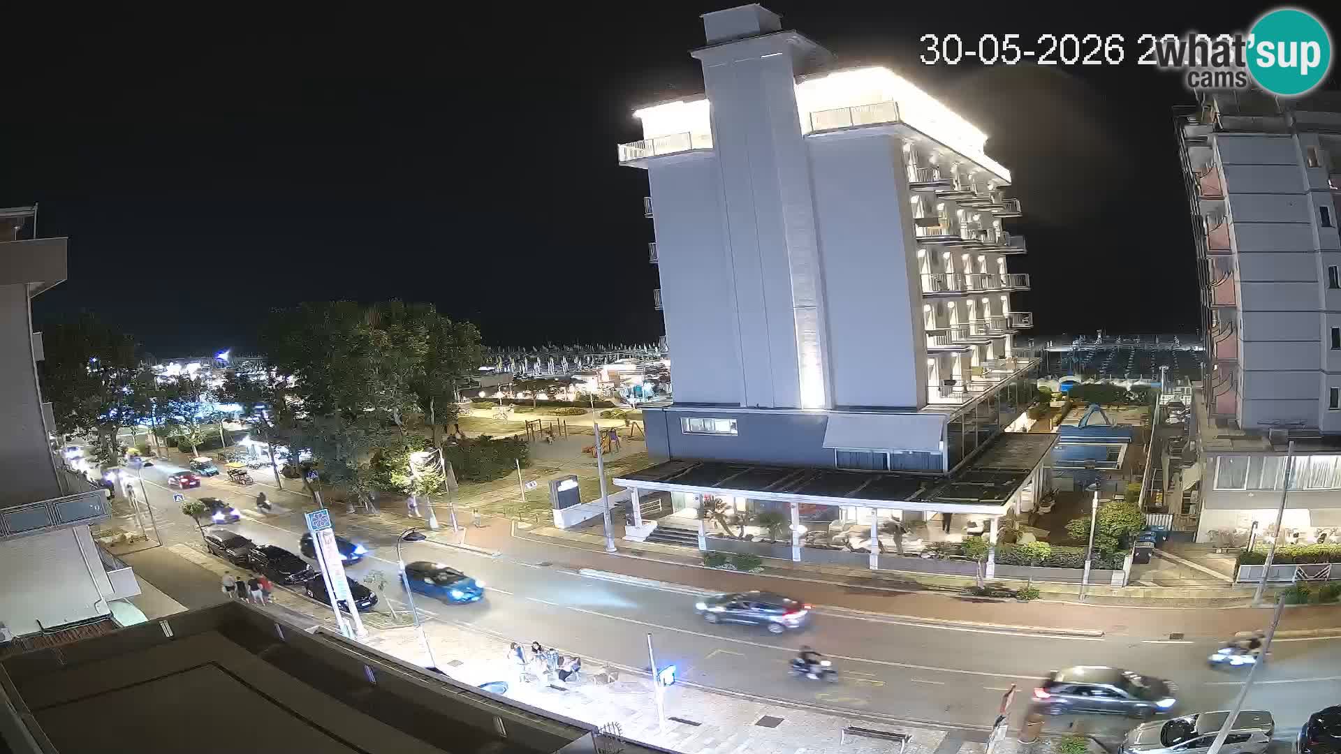 Plaža s spletno kamero Riccione in vrtovi La Malfa – plaža Bagni Oreste 115