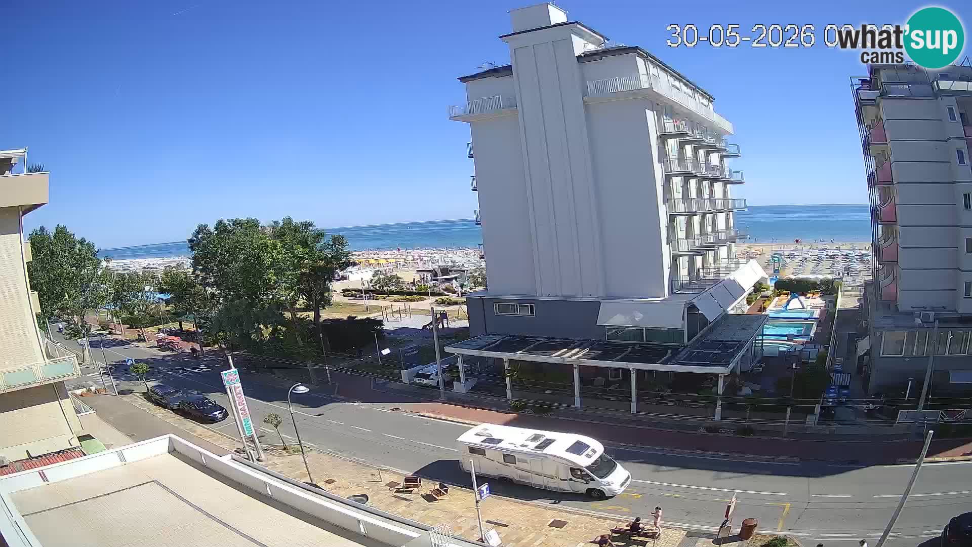 Riccione Webcam Strand und Gärten La Malfa – Bagni Oreste Strand 115