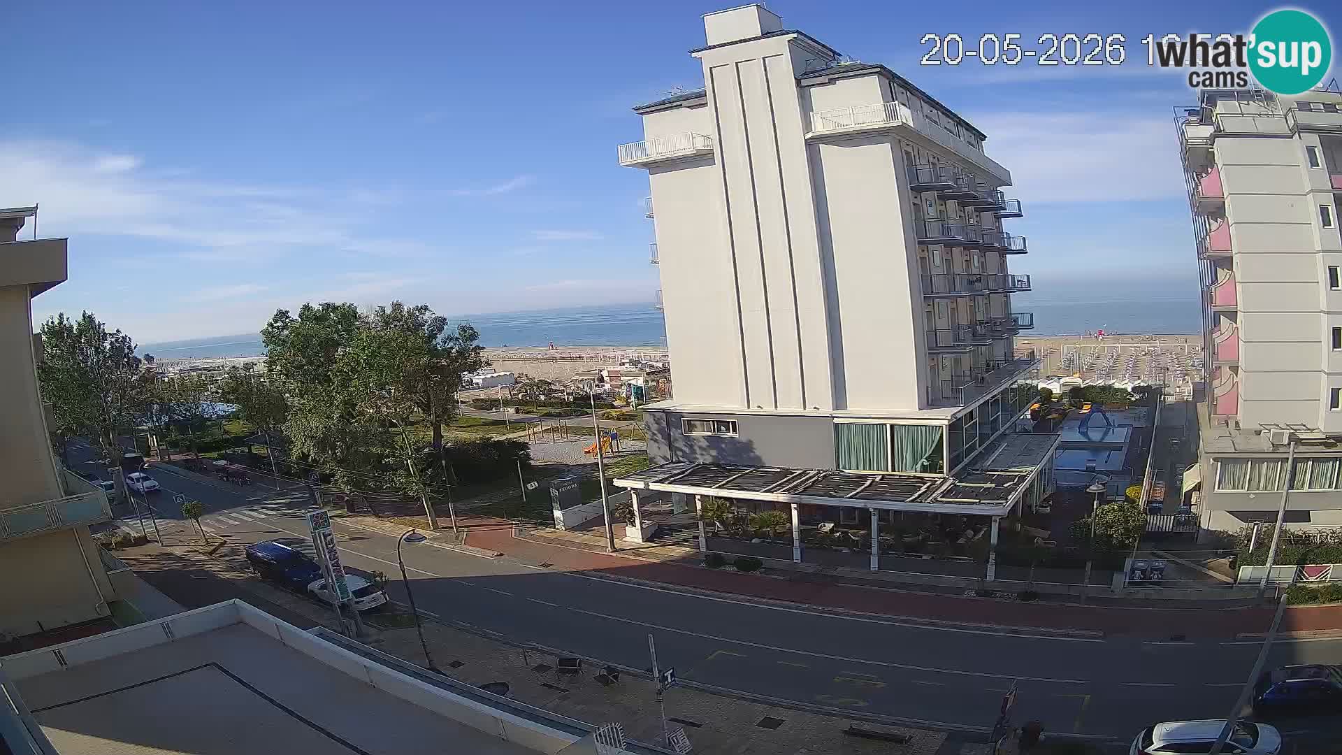 Riccione livecam beach and La Malfa gardens – Bagni Oreste spiaggia 115