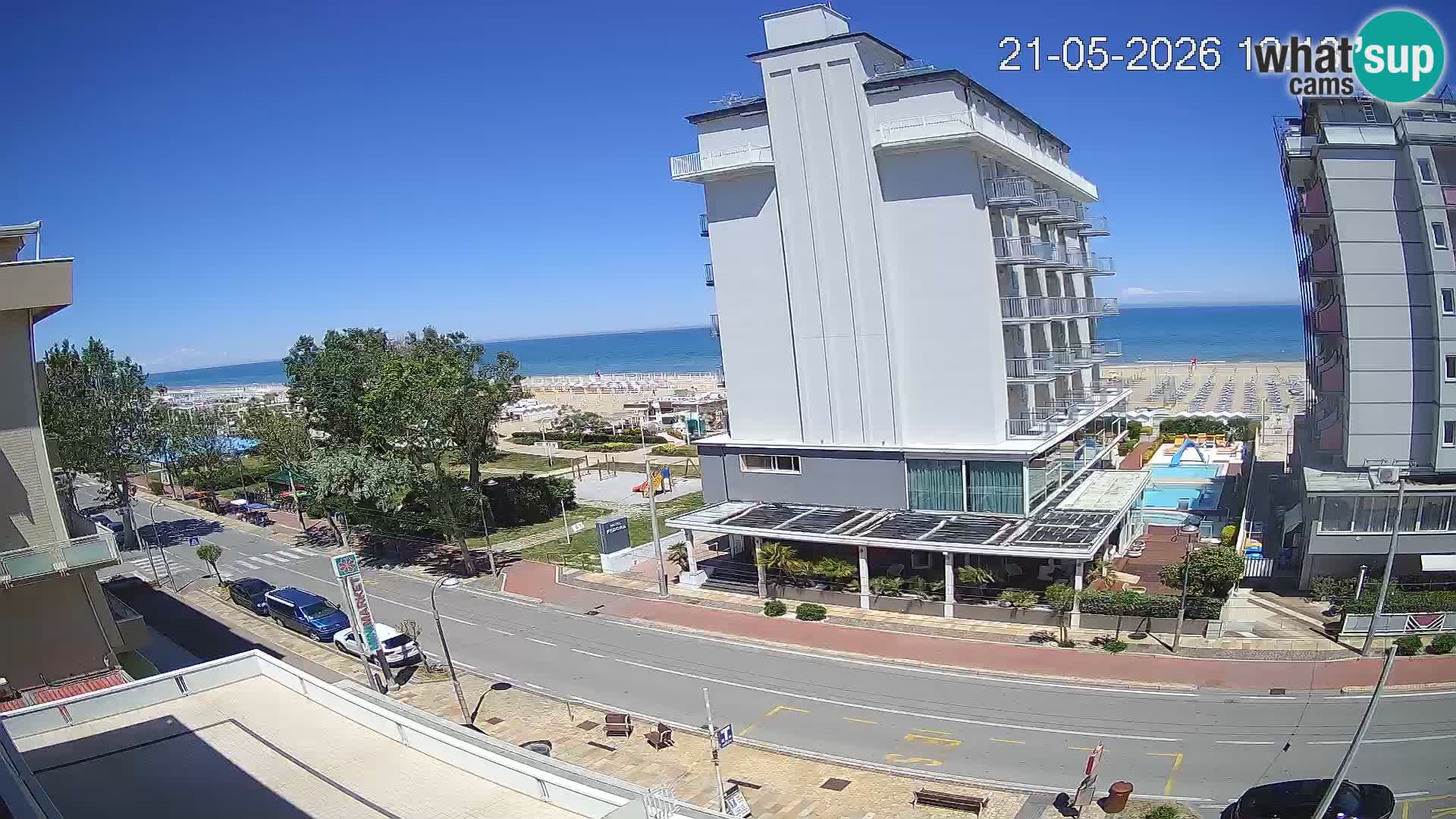 Riccione webcam spiaggia e giardini La Malfa – Bagni Oreste spiaggia 115