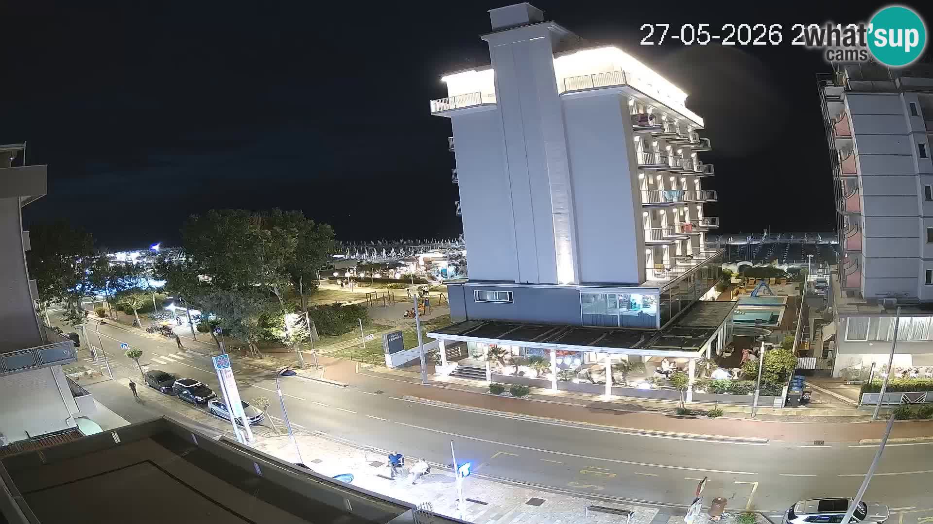 Riccione Webcam Strand und Gärten La Malfa – Bagni Oreste Strand 115