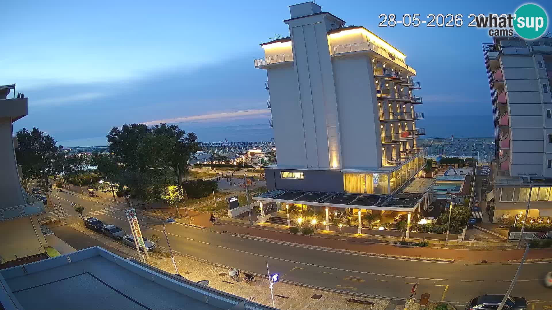 Riccione livecam beach and La Malfa gardens – Bagni Oreste spiaggia 115