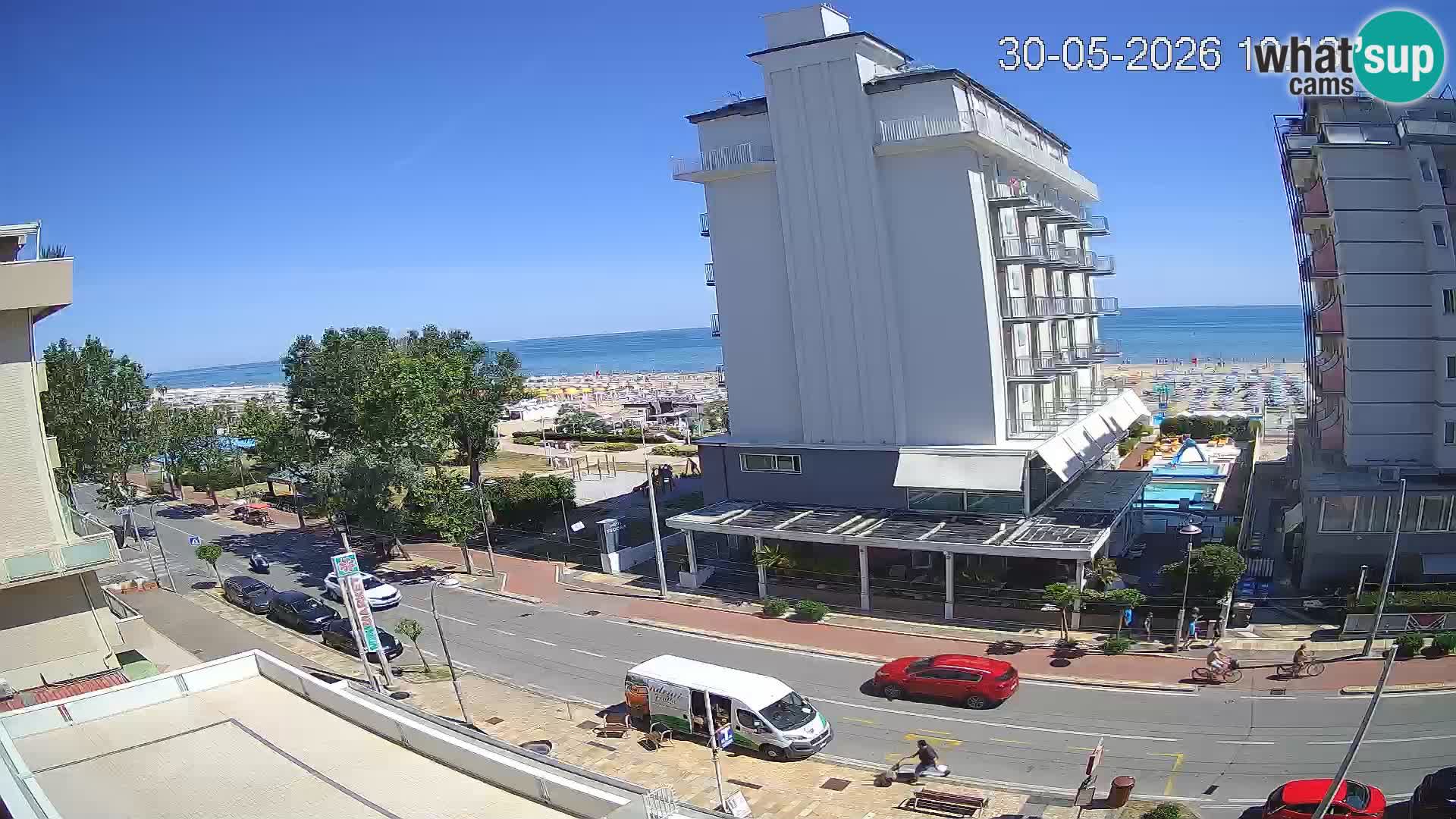 Riccione Webcam Strand und Gärten La Malfa – Bagni Oreste Strand 115