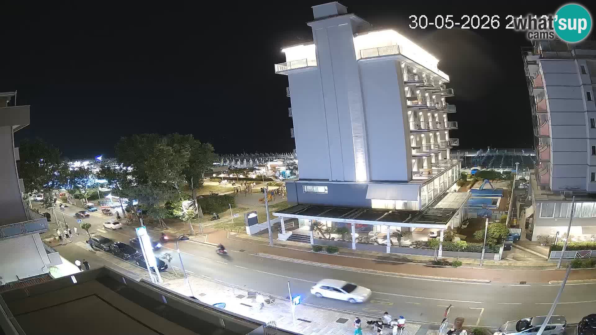 Riccione Webcam Strand und Gärten La Malfa – Bagni Oreste Strand 115