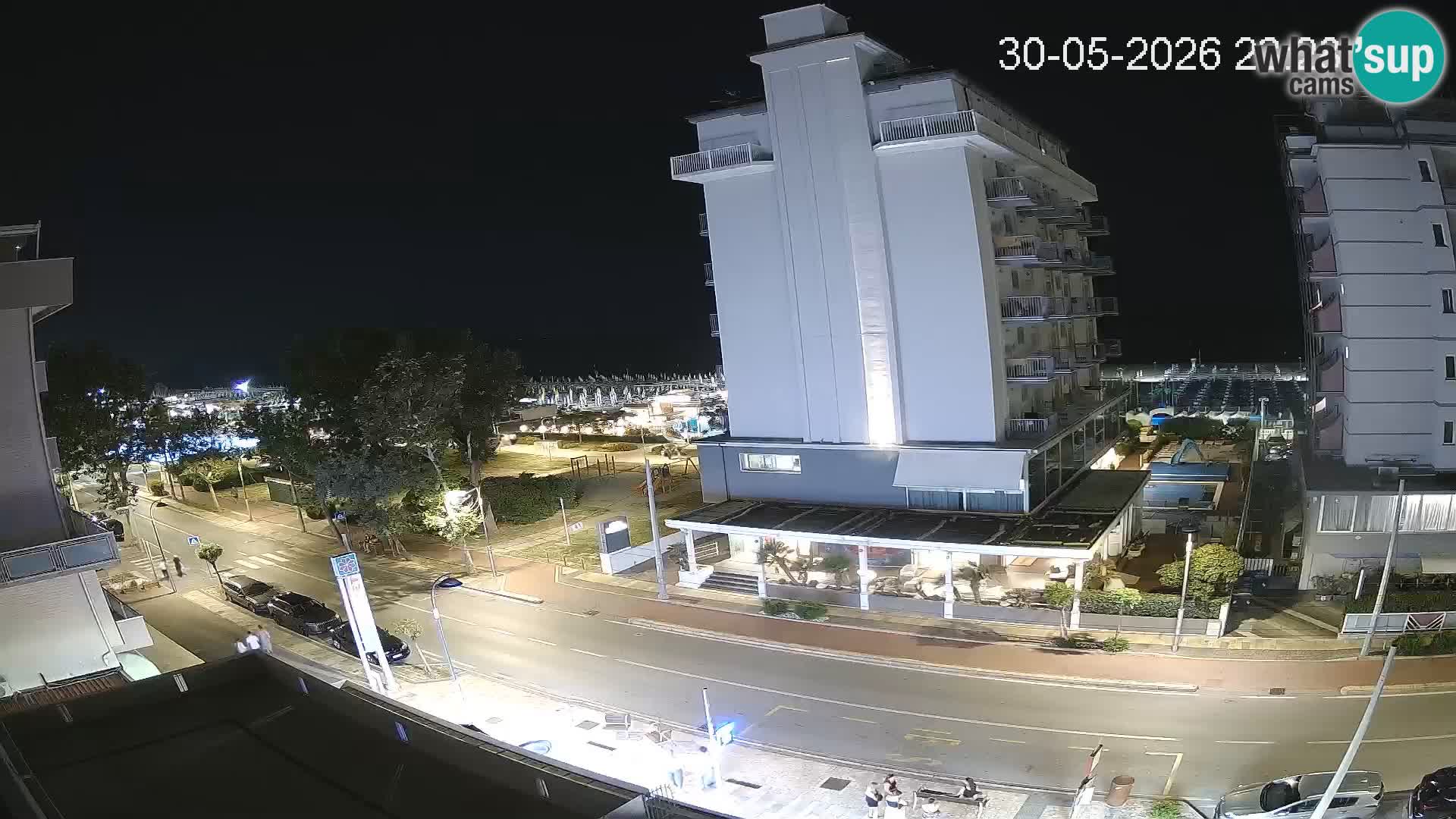 Plaža s spletno kamero Riccione in vrtovi La Malfa – plaža Bagni Oreste 115