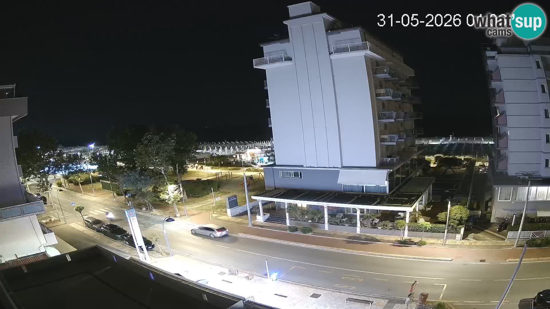 Riccione webcam playa y jardines La Malfa – Playa Bagni Oreste 115