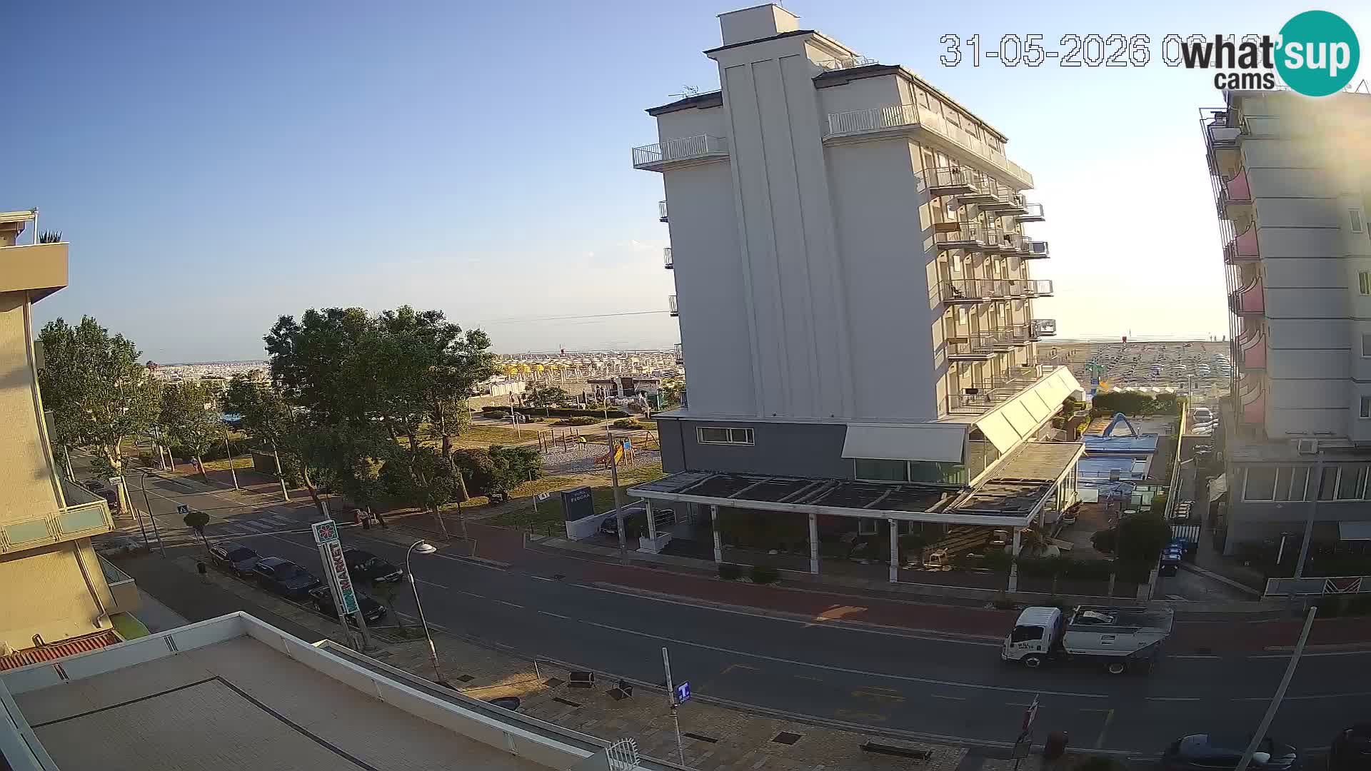 Riccione Webcam Strand und Gärten La Malfa – Bagni Oreste Strand 115