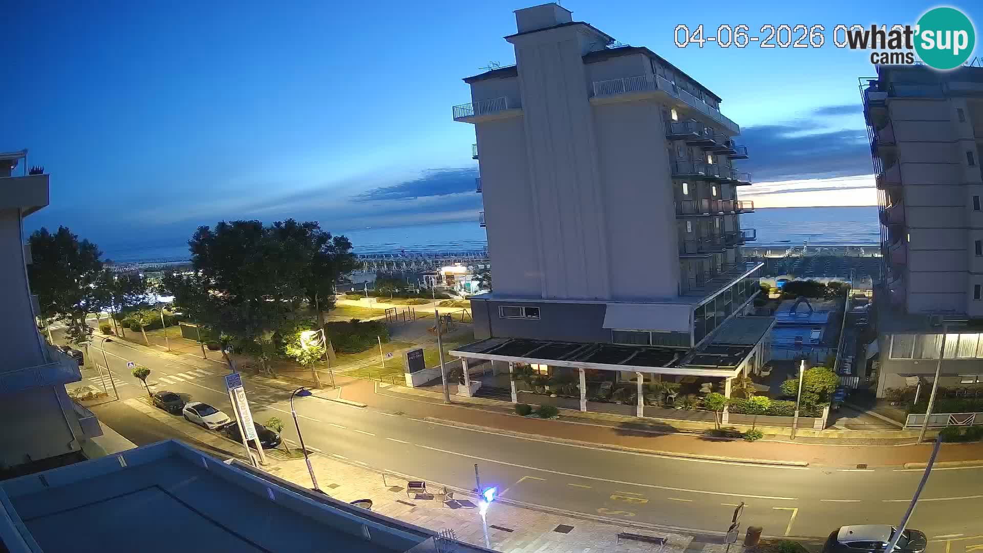 Plaža s spletno kamero Riccione in vrtovi La Malfa – plaža Bagni Oreste 115