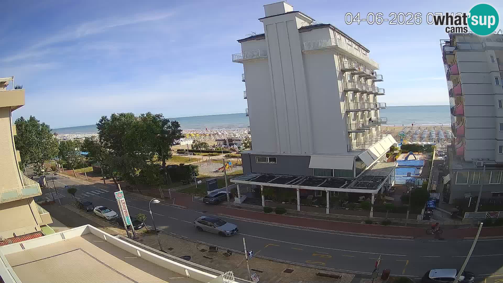 Riccione Webcam Strand und Gärten La Malfa – Bagni Oreste Strand 115