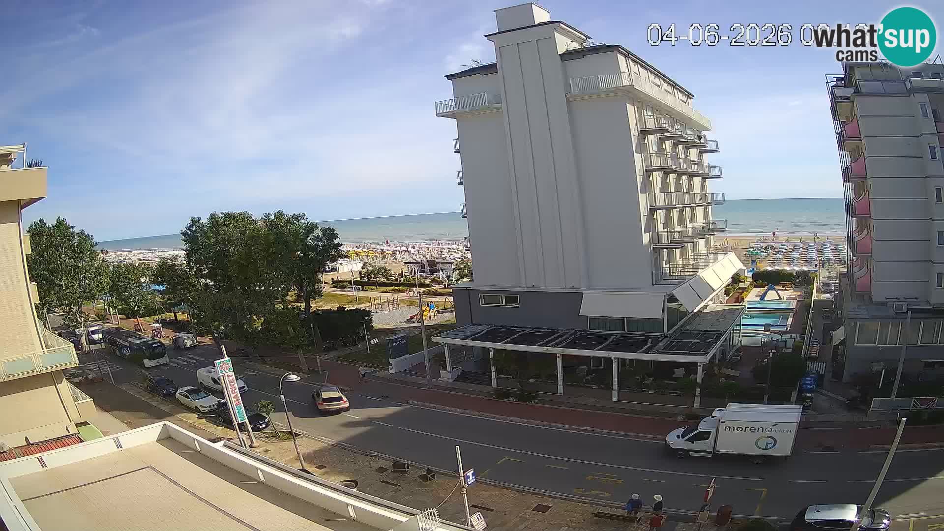 Riccione livecam beach and La Malfa gardens – Bagni Oreste spiaggia 115