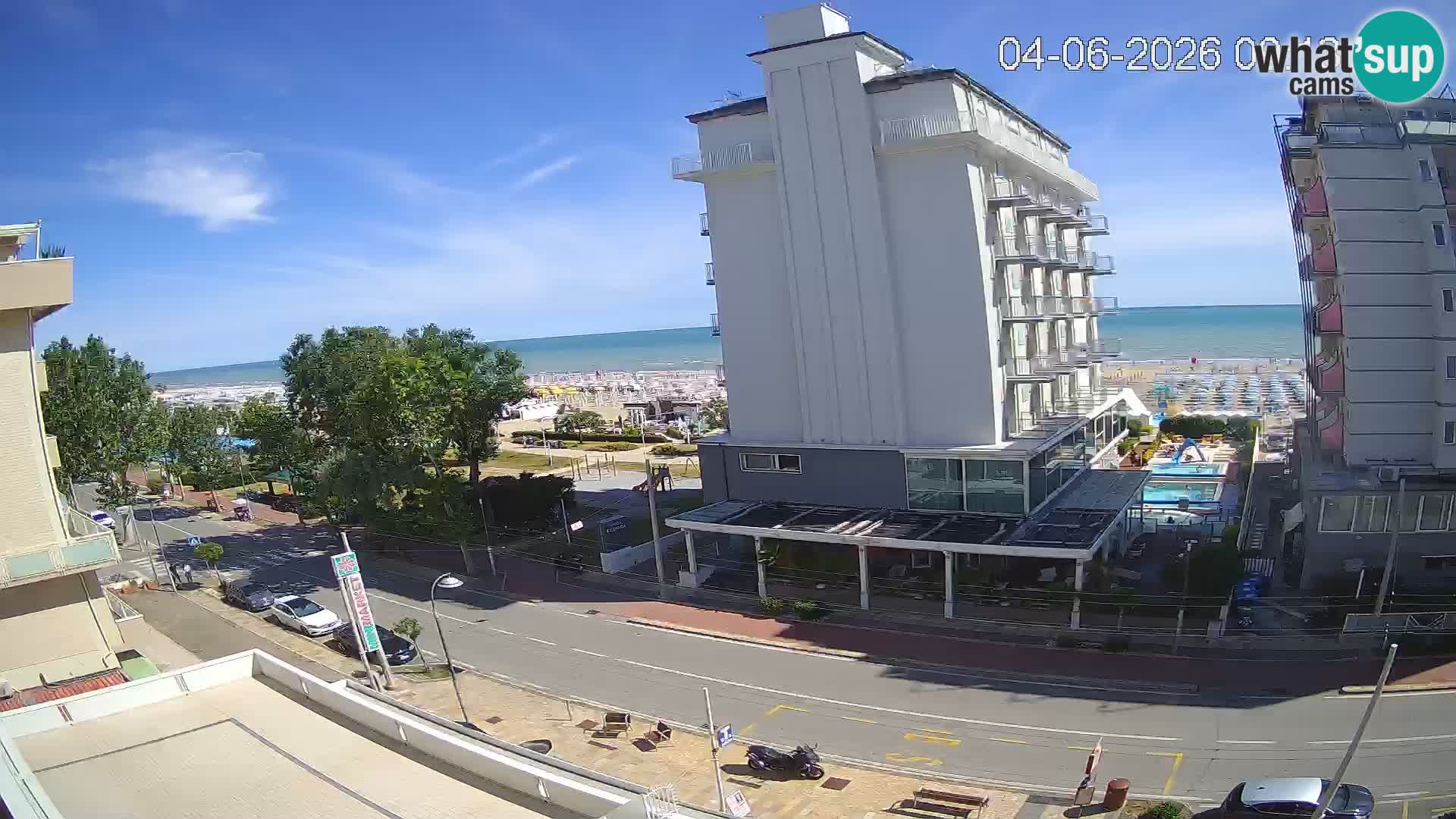 Riccione Webcam Strand und Gärten La Malfa – Bagni Oreste Strand 115