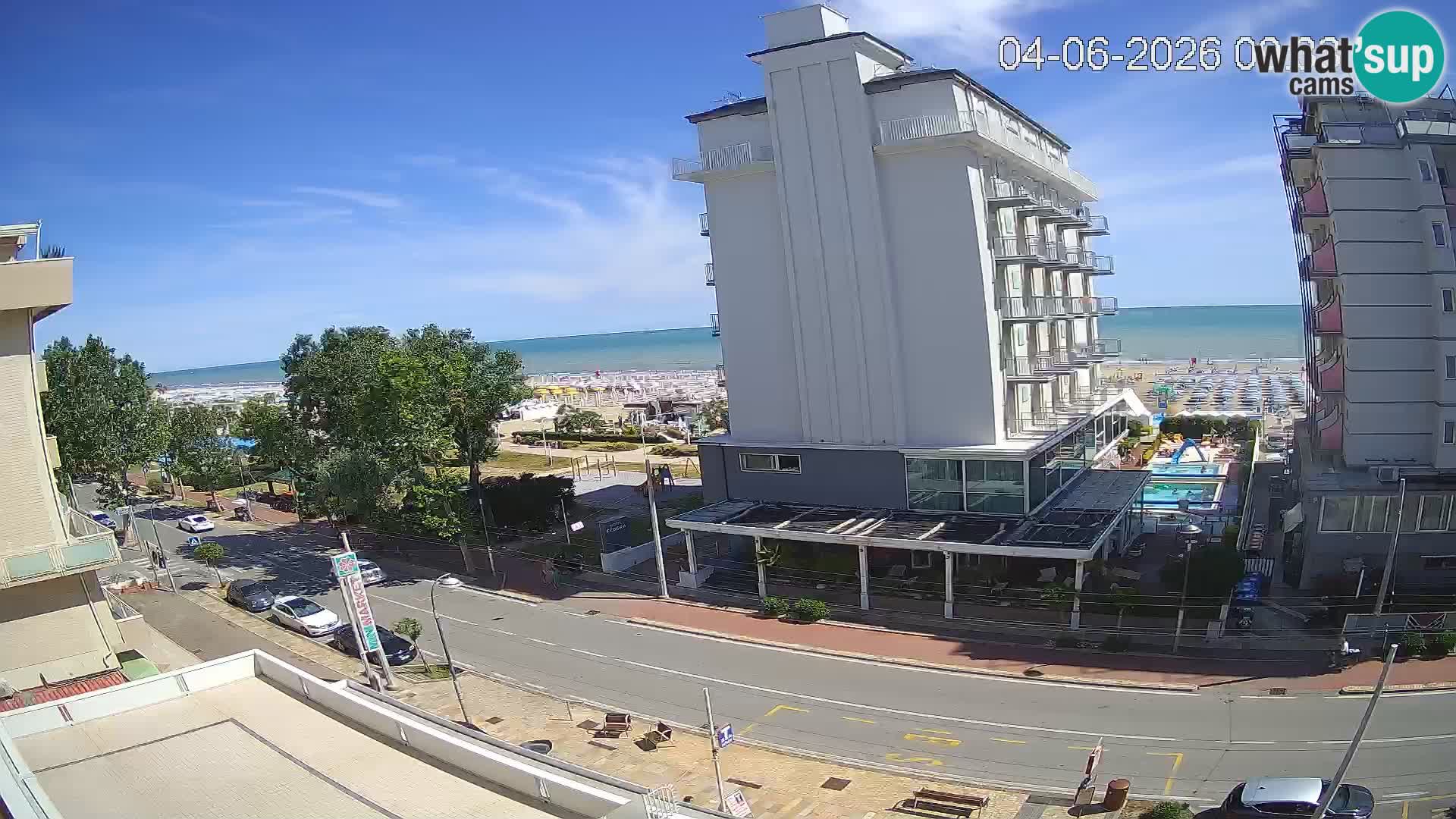 Riccione webcam spiaggia e giardini La Malfa – Bagni Oreste spiaggia 115