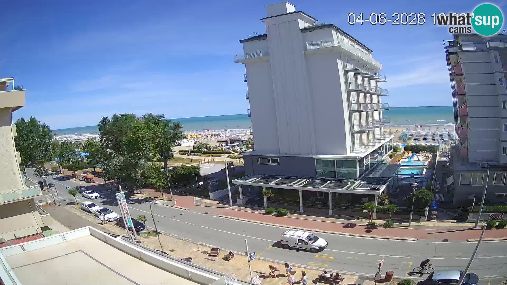 Riccione webcam plage et jardins La Malfa – Bagni Oreste plage 115