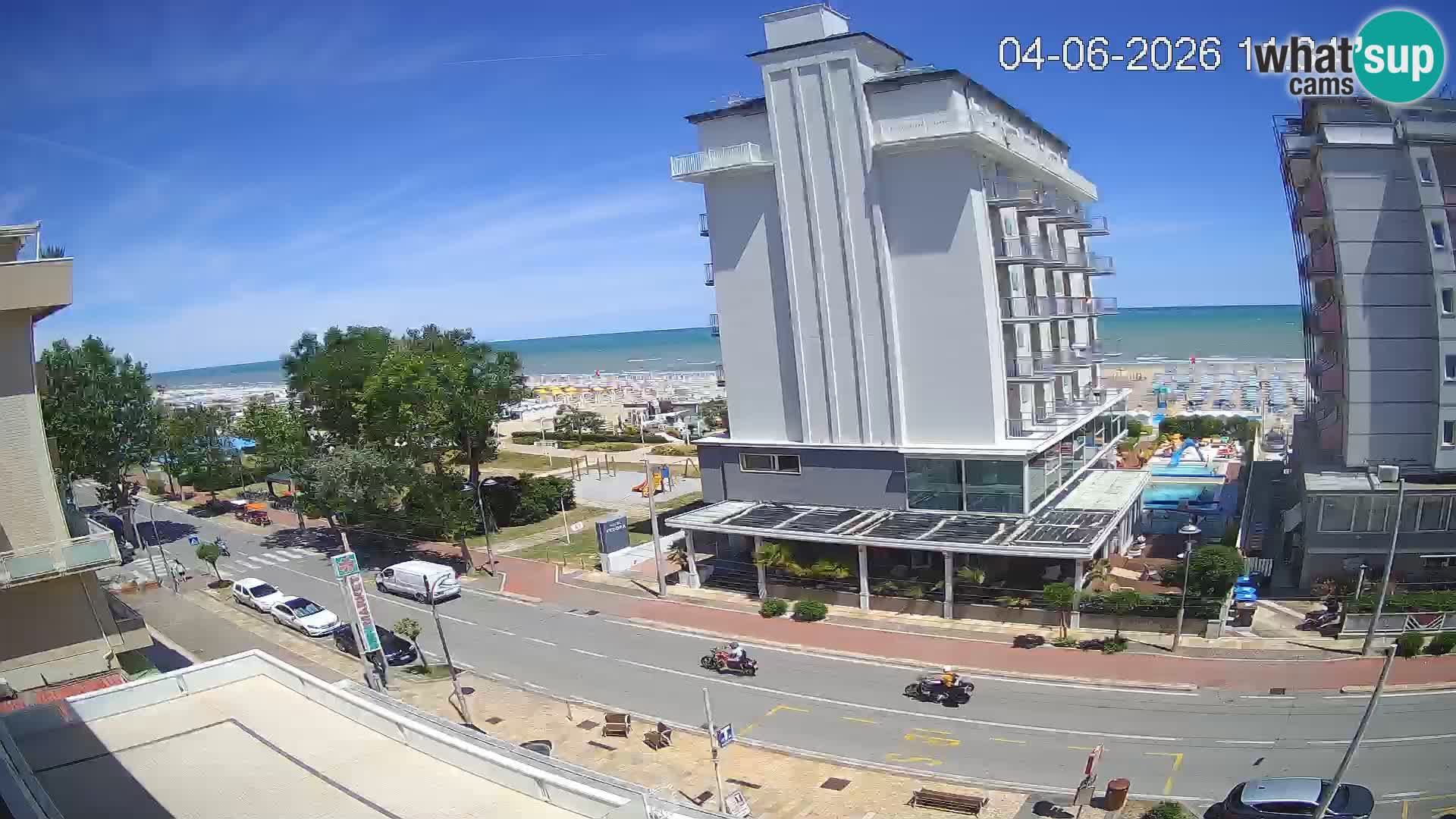 Riccione webcam plage et jardins La Malfa – Bagni Oreste plage 115