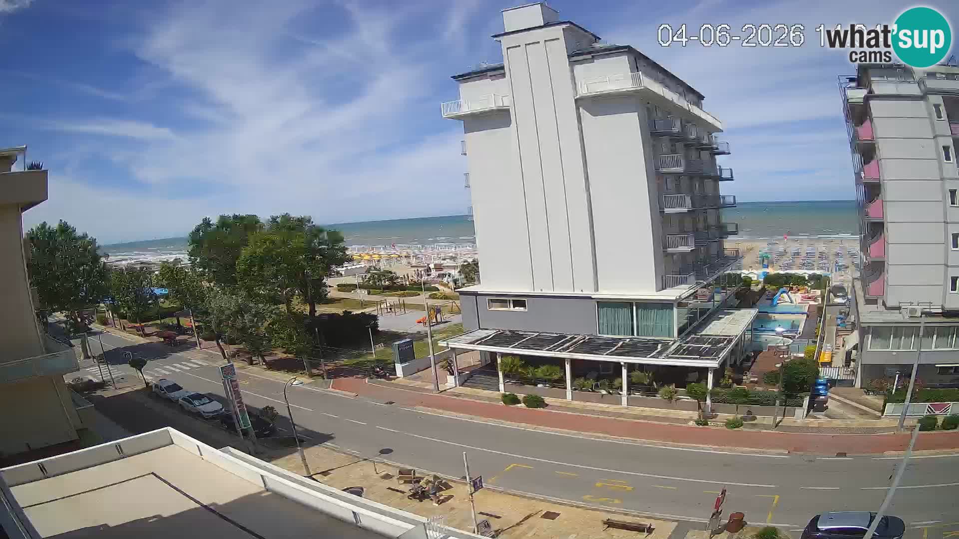 Riccione Webcam Strand und Gärten La Malfa – Bagni Oreste Strand 115