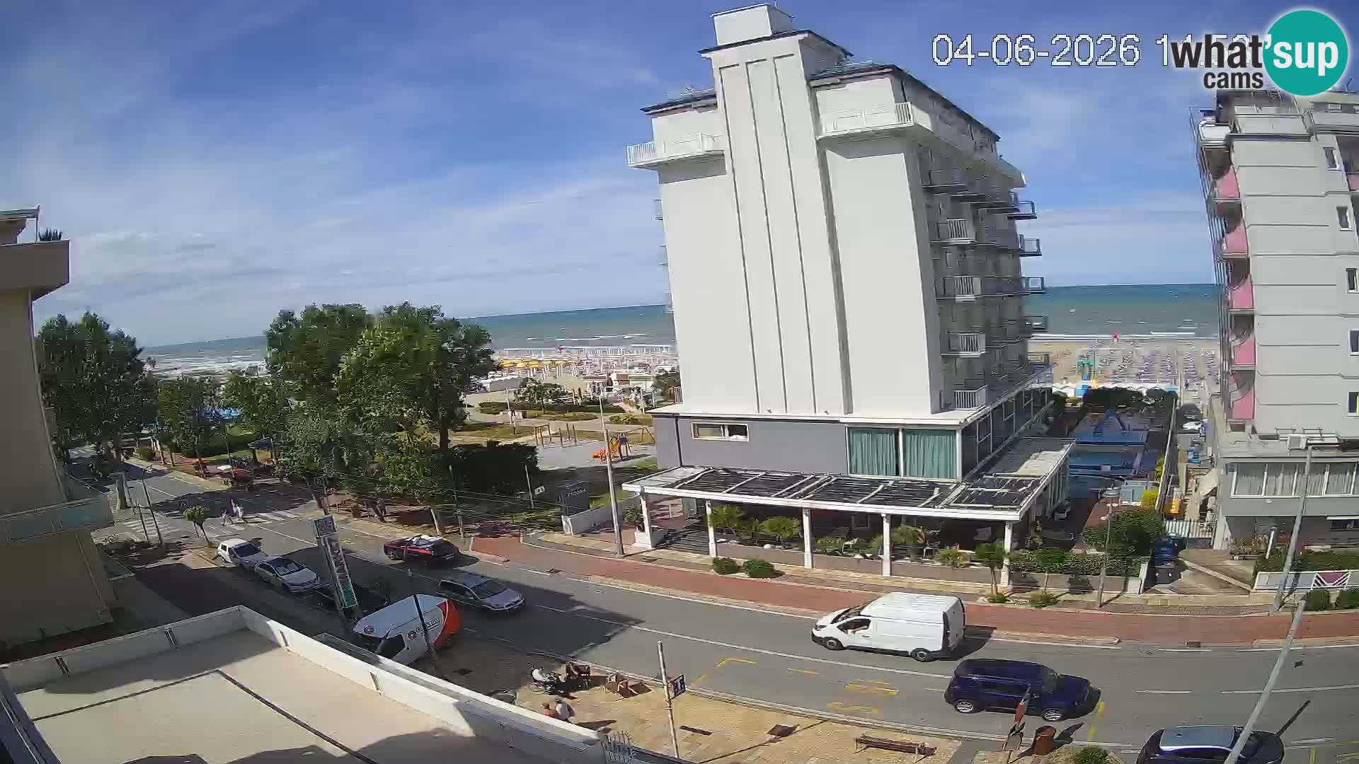 Riccione Webcam Strand und Gärten La Malfa – Bagni Oreste Strand 115