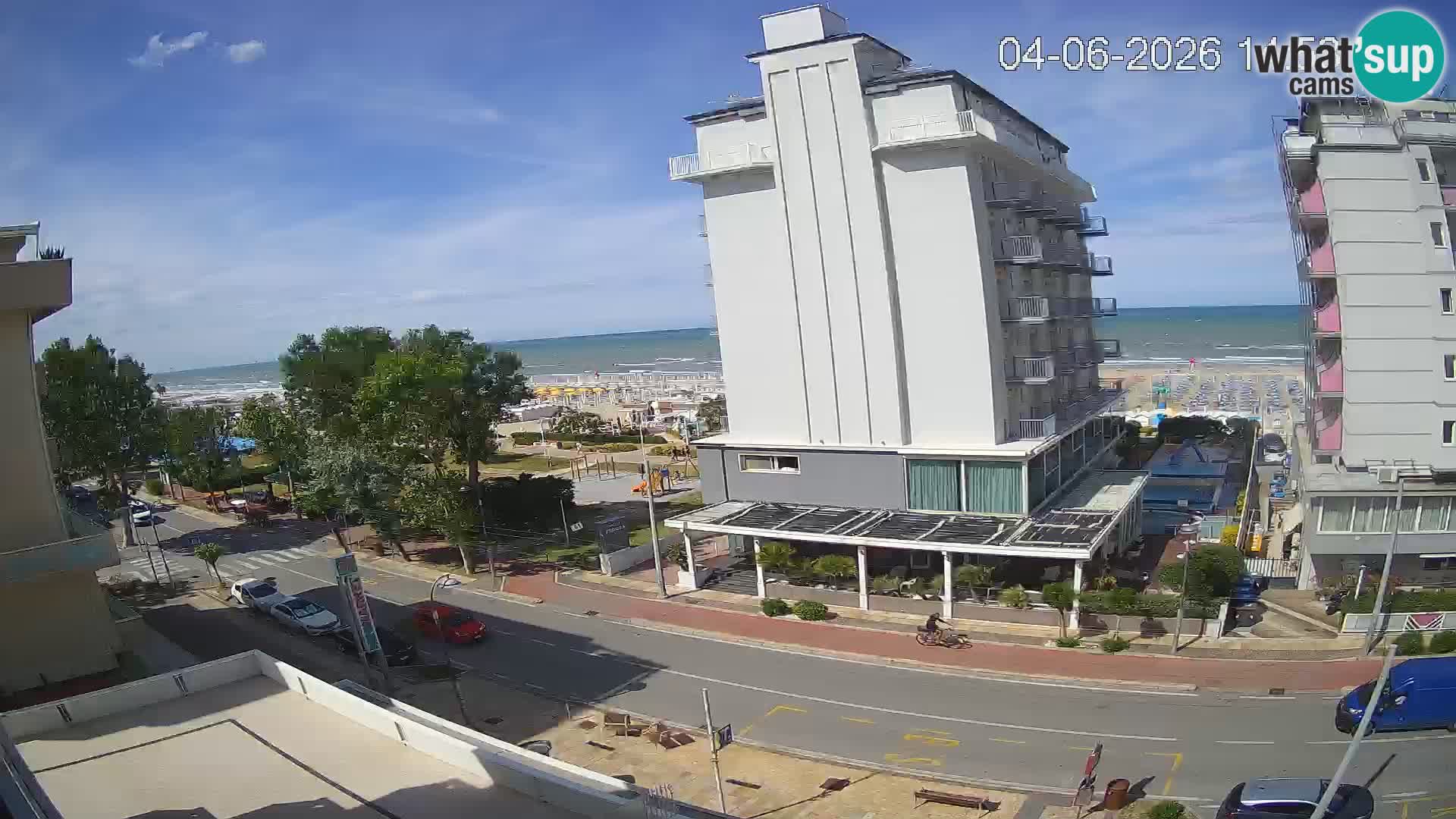 Plaža s spletno kamero Riccione in vrtovi La Malfa – plaža Bagni Oreste 115