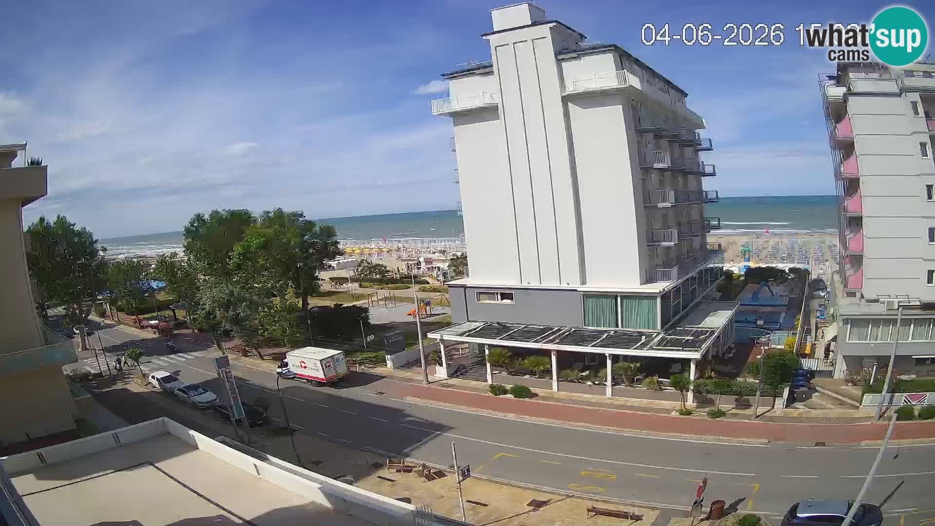 Riccione webcam spiaggia e giardini La Malfa – Bagni Oreste spiaggia 115