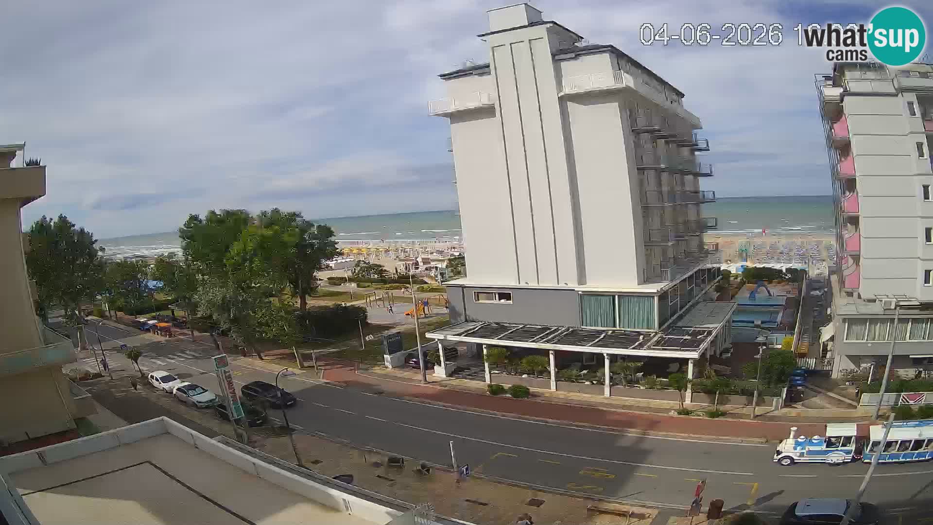 Riccione webcam plage et jardins La Malfa – Bagni Oreste plage 115