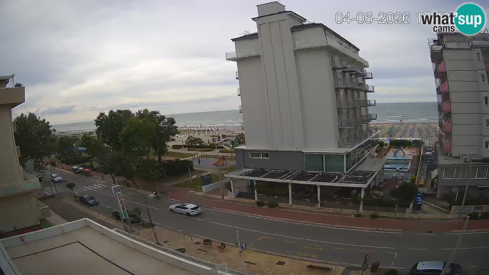 Riccione webcam playa y jardines La Malfa – Playa Bagni Oreste 115