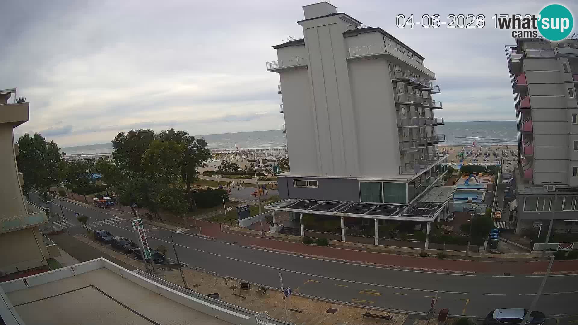 Riccione webcam plage et jardins La Malfa – Bagni Oreste plage 115