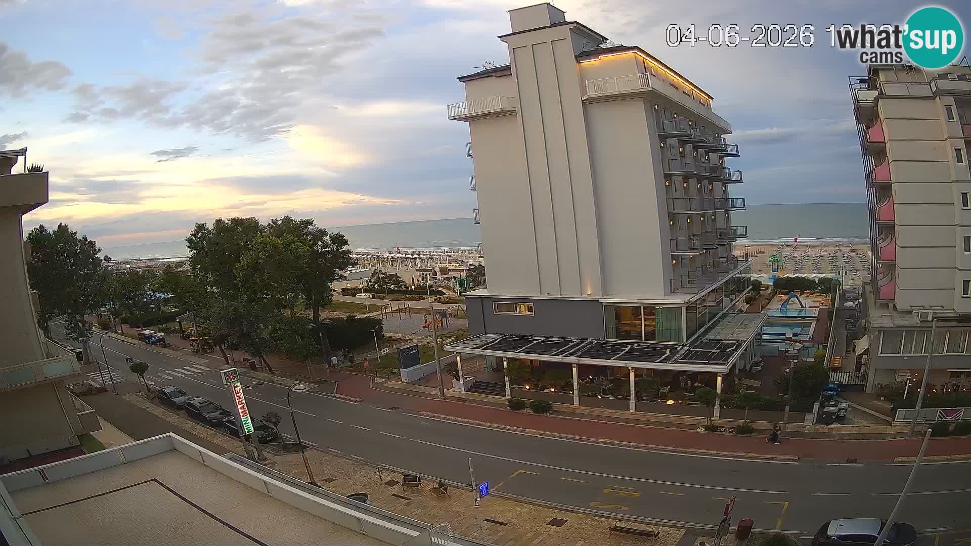 Riccione webcam spiaggia e giardini La Malfa – Bagni Oreste spiaggia 115