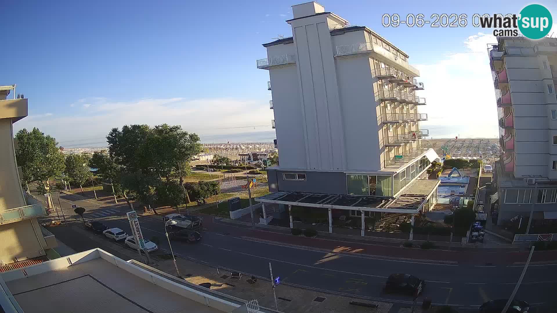 Plaža s spletno kamero Riccione in vrtovi La Malfa – plaža Bagni Oreste 115