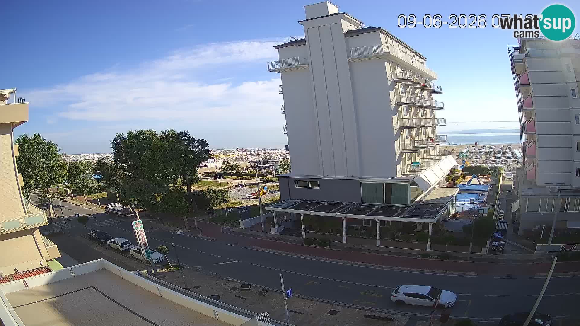 Riccione webcam spiaggia e giardini La Malfa – Bagni Oreste spiaggia 115